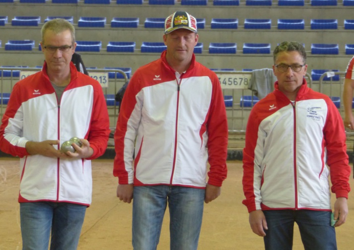 GRONCHI FABRICE,  LEDOT CHRISTIAN,  ROSSIGNOL PHILIPPE qualifiés pour les championnats de Région au Pontet (Vaucluse) le lundi 01 mai 2017