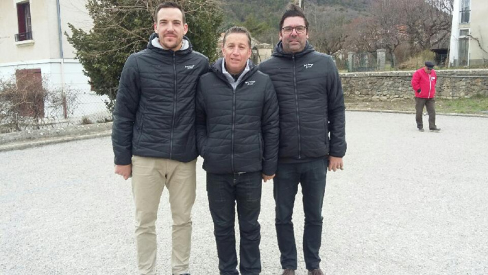 Damien GARNIER, Daniel ROUSTAN et Nicolas BLANC (Briançon Serre-Chevalier)