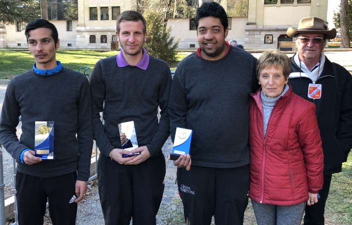 MARCHAND SAMI - ZAPATA MICHAEL - POURROY JEAN MICHEL (COURCOUNIOUS PETANQUE) MARCHAND SAMI - ZAPATA MICHAEL - POURROY JEAN MICHEL (COURCOUNIOUS PETANQUE)
