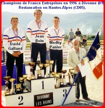 Championnats de FRANCE : CORPORATIF 1996