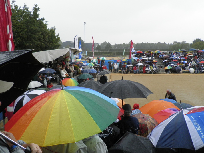 Les parapluies comme a Roland Garros !!