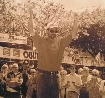 Jean Luc ROBERT le triple finaliste de l'édition Millau 1999 ( photo Obut )