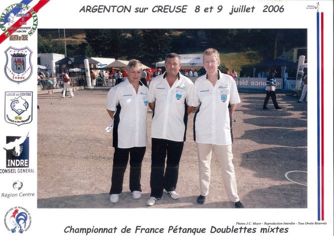 Quelques autres Doublettes Mixtes aux Championnats de FRANCE Quelques autres Doublettes Mixtes aux Championnats de FRANCE