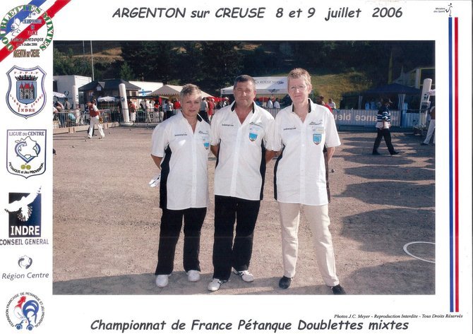 Quelques autres  Doublettes Mixtes aux Championnats de FRANCE