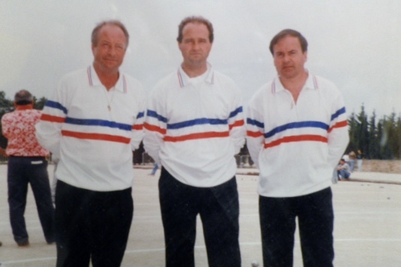 Max CAÏOLI , Robert HOUDELETTE et Jean Pierre ESCALLIER champions de France 1993