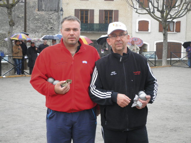 Fabien et Jeannot avant la finale de ce championnat 2012