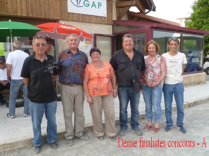 ASPTT GAP PETANQUE CONCOURS TRIPLETTE MIXTE DU 10 MAI 2012