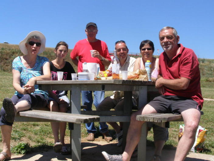 Pause casse croute aux environs de Millau