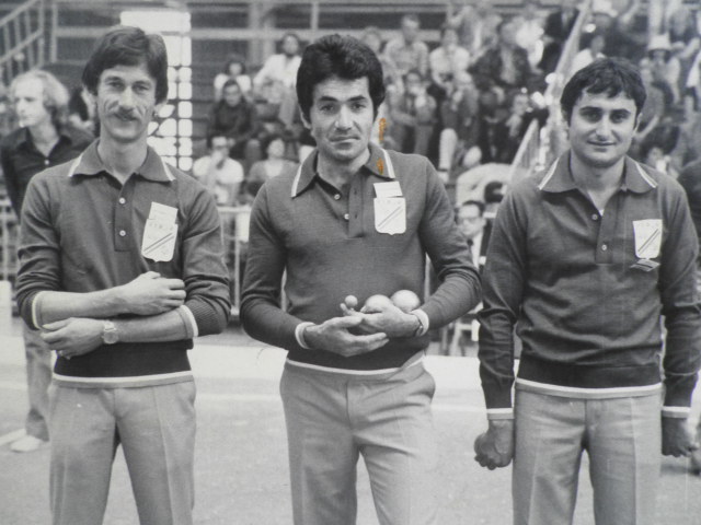 Aux Championnats du Monde à Nevers en 1980