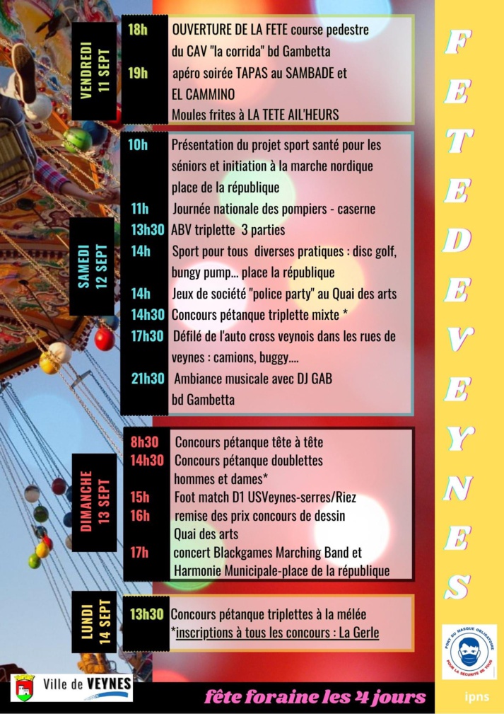 Fête de Veynes 2020