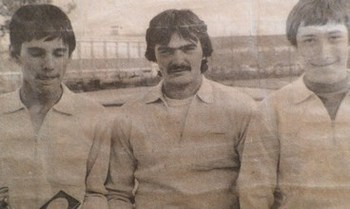 1983 : Début de l'aventure , et première de ses 10 qualifications pour Fred..... a l'extrème gauche 1983 : Début de l'aventure , et première de ses 10 qualifications pour Fred..... a l'extrème gauche