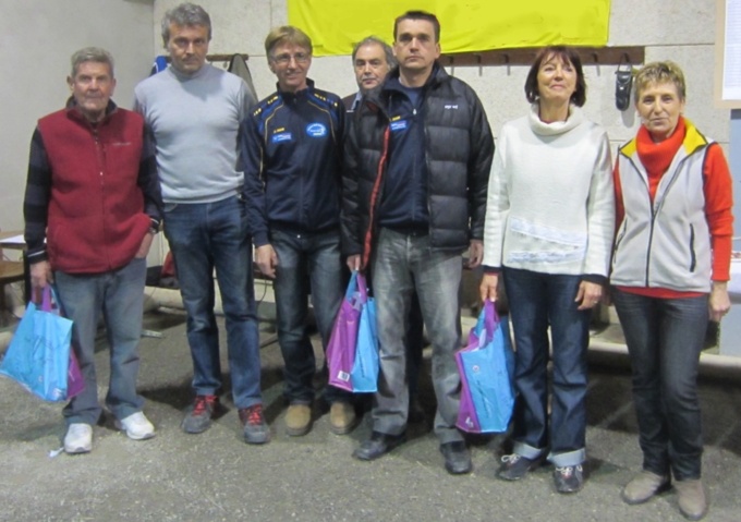 Claude GHIGONETTO, Serge ARNAUD, et Maryse RIPERT sont montés sur le podium