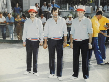Didier DEFAYE Christian GALLAND et Jo COURCIER en 1985