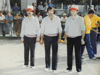 Didier DEFAYE Christian GALLAND et Jo COURCIER en 1985 Didier DEFAYE Christian GALLAND et Jo COURCIER en 1985