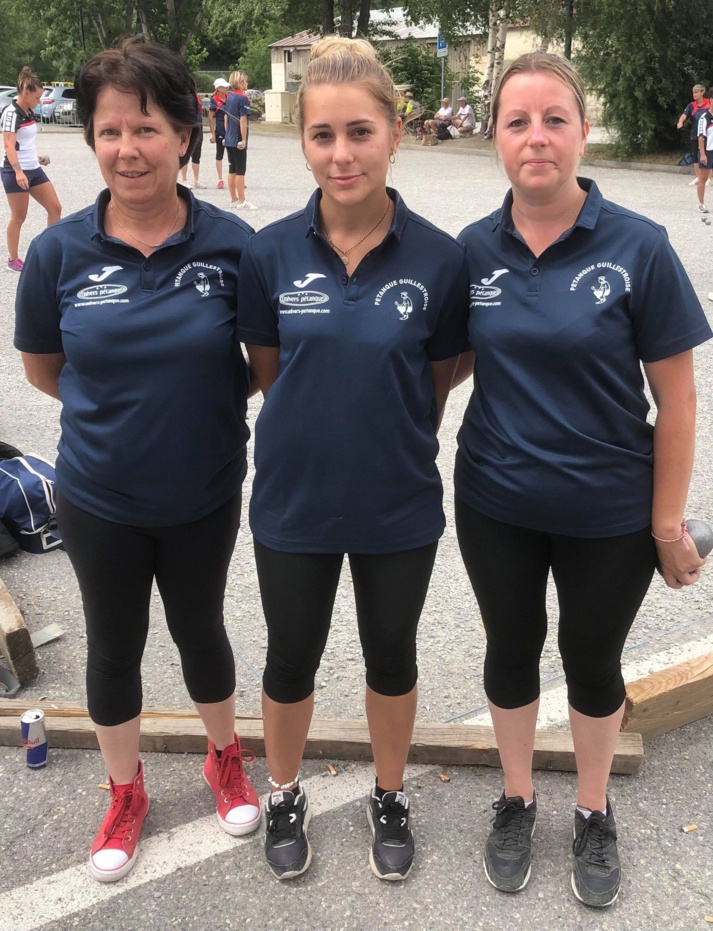 Qualifiées en demi-finales du Championnat Départemental Triplettes Féminins