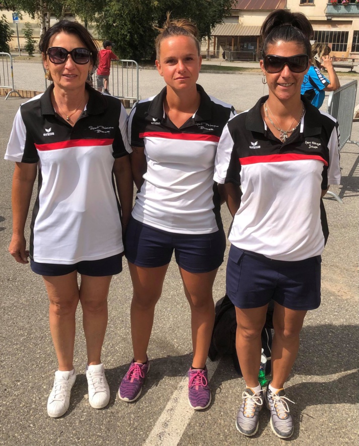 Qualifiées en demi-finales du Championnat Départemental Triplettes Féminins