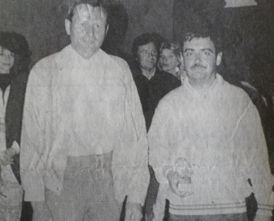 Robert Nunies président Serrois et Didier DEFAYE lauréat en 1990 Robert Nunies président Serrois et Didier DEFAYE lauréat en 1990