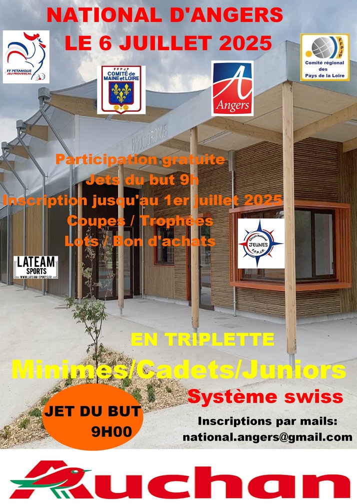 National Jeunes à Angers le 06 Juillet 2025