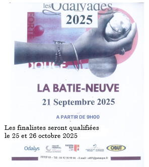 Odalyades dimanche 21 Septembre 2025 à la Batie-Neuve