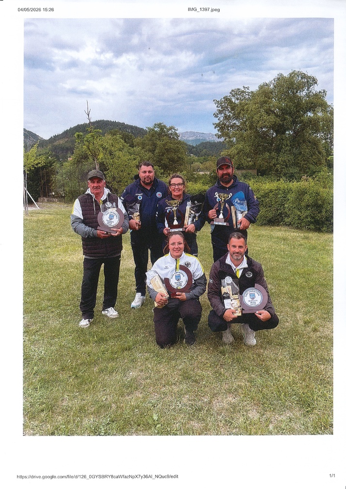 Championnat Départemental Triplette Pétanque Mixtes les 2 et 3 mai 2026 à Serres Championnat Départemental Triplette Pétanque Mixtes les 2 et 3 mai 2026 à Serres