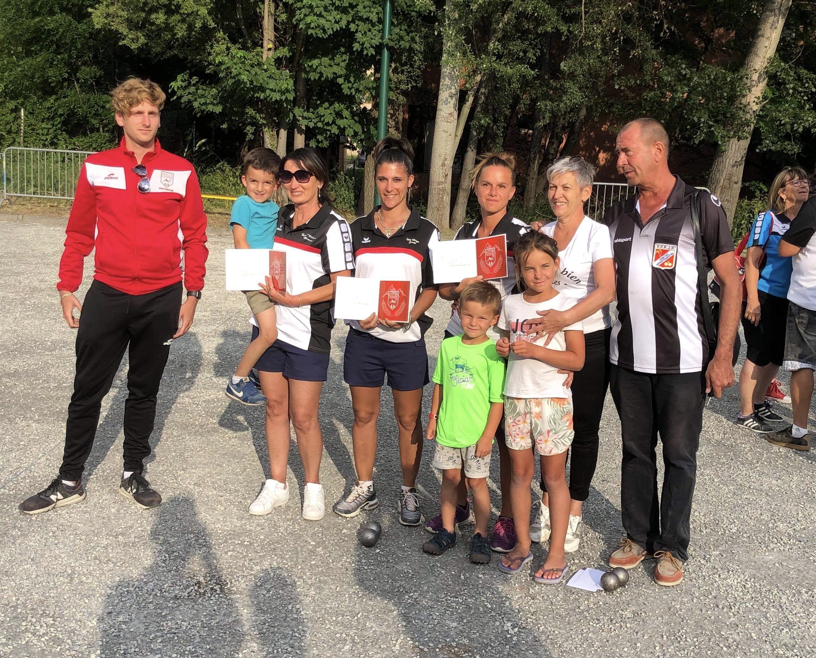 Championnes départementale triplettes féminins