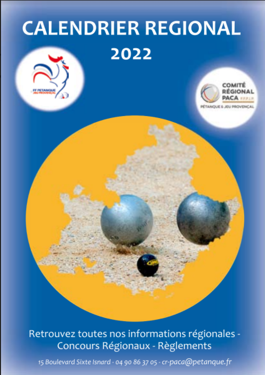 Calendrier Concours Régionaux PACA 2022