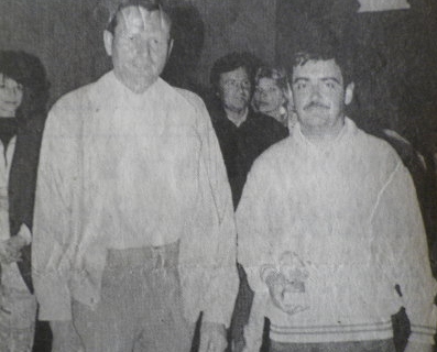 Robert Nunies président Serrois et Didier DEFAYE lauréat en 1990