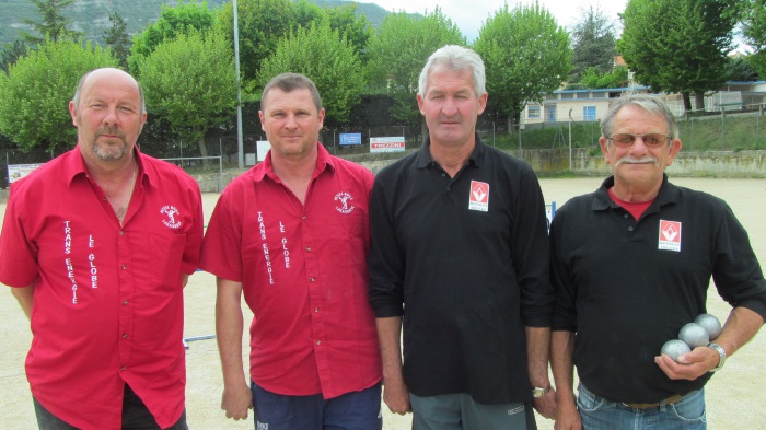 Championnat Départemental Doublette Jeu Provençal  les 02 et 03 mai à LARAGNE Championnat Départemental Doublette Jeu Provençal  les 02 et 03 mai à LARAGNE