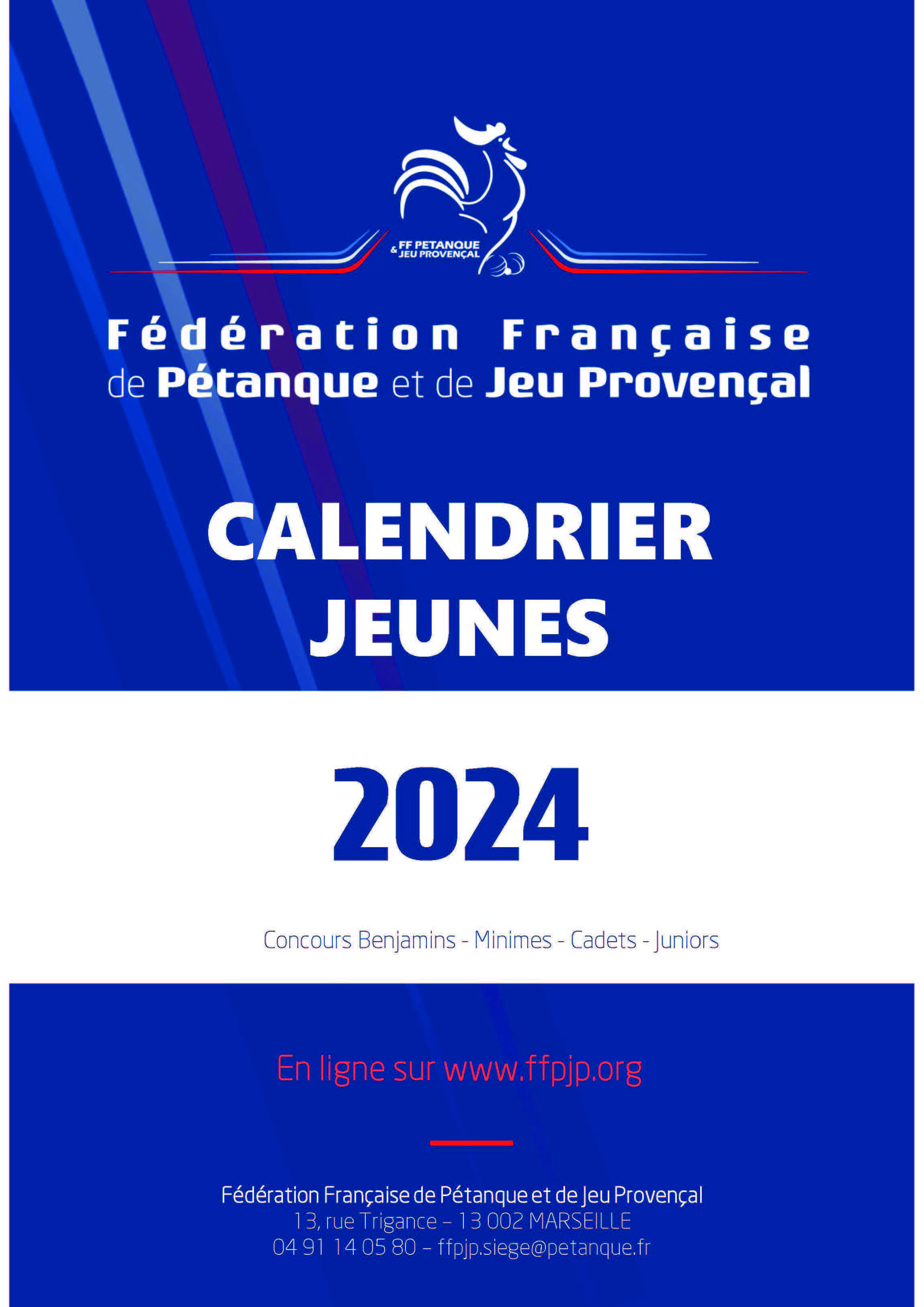 Calendrier jeunes 2024