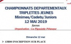 Championnat Départemental Triplettes Jeunes le dimanche 12 mai à SERRES