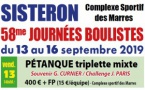 SISTERON - 58° journées boulistes