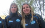 Coralie LEYRE et Stéphanie MATHIEU Championnes départemental doublette pétanque féminin 2014