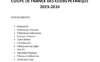 Coupe de France des Clubs Petanque 2023-2024