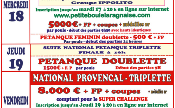 LARAGNE - 65° Critérium Bouliste