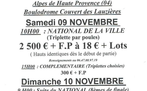 Château-Arnoux  - National féminin - Samedi 09 novembre 2019